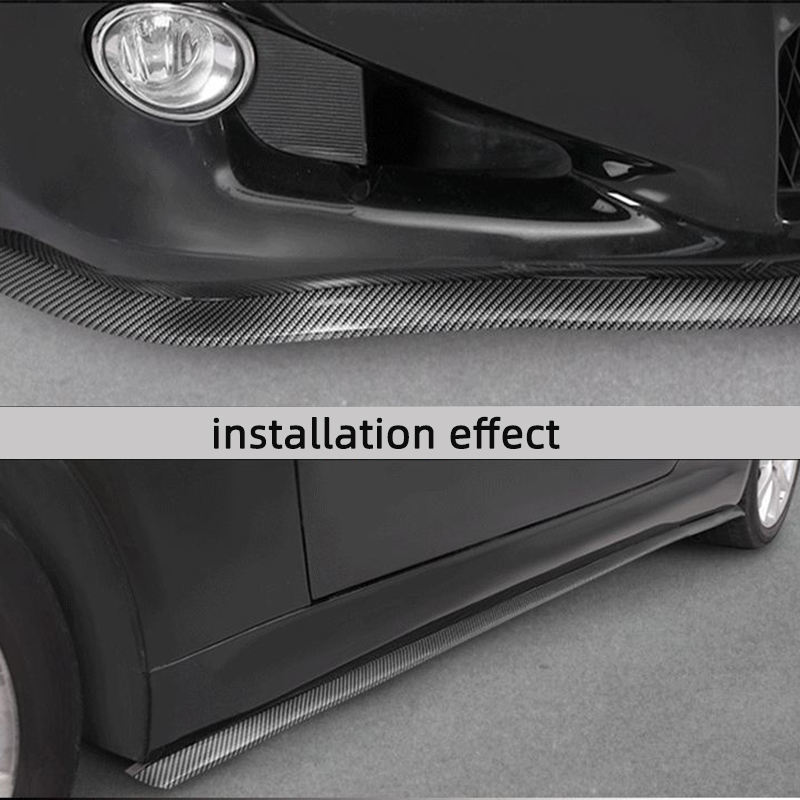 front bumper spoiler Rubber protection strip bumper car rubber bumper strip