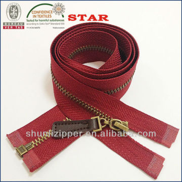 anti nickel brass zipper