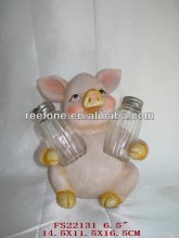 pig salt and pepper holder