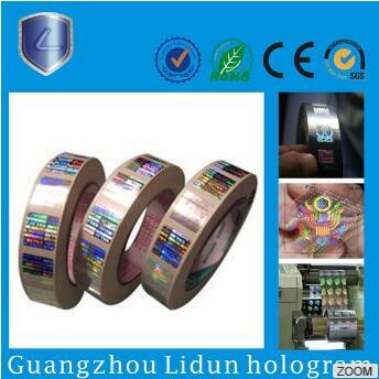 Customized transparent hologram & hologram clothing label