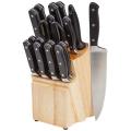 18-Piece Stainless Steel Kitchen Knife Block Set