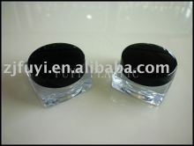 square plastic cream jar