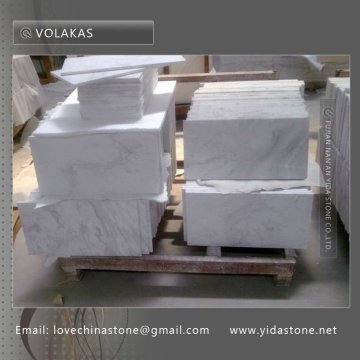 white volakas marble tiles