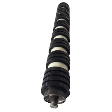 rubber disc return roller spiral rollers