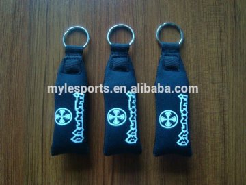 customized print promotion logo cheap neoprene key chain by MYLE factory