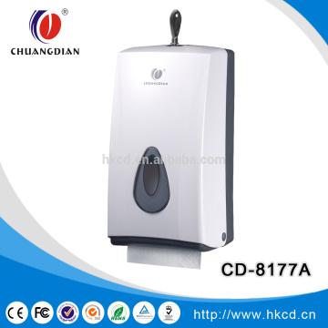 Wall mounted plastic small roll tissue dispenser