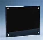 black painted tempered glass table top