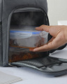 Μεγάλο μονωμένο μεσημεριανό ψυγείο τσάντα ελαφρύ κουτί μεσημεριανού για γυναίκες, πτυσσόμενο διπλό στρώμα αδιάβροχο διαρροή τσάντα ψύκτη ψύξης