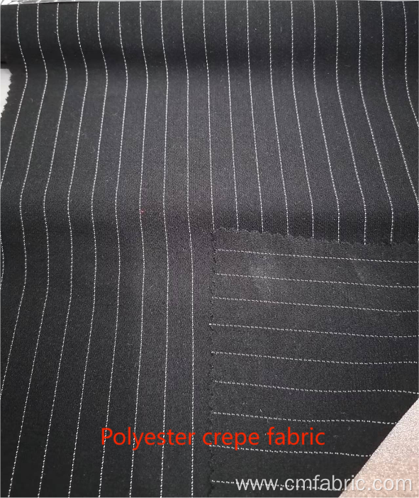 Woven Polyester Crepe Fabric With Lurex