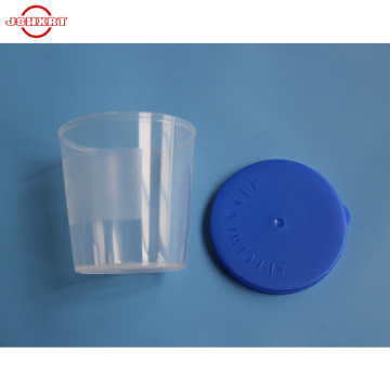 Disposable medical sample collection urine sample container