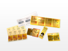 High permeability wine label