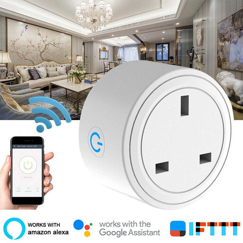 Amazon Smart Plug Works With Alexa Wholesale Electric Mini 10a 220v Wall Wireless Smart Home Power Outlet Socket EU UK Wifi