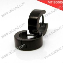 Plain black titanium huggy earring for man jewelry ,huggy earring for man