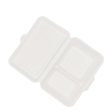 Disposable Biodegradable Compostable Clamshell 9×6inch with 2-CP