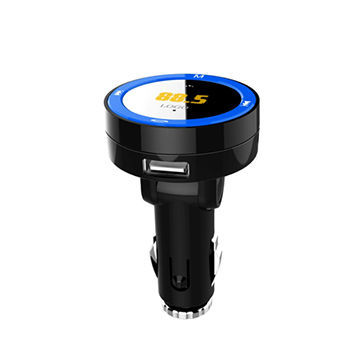 Car Bluetooth FM Transmitter, Supports Line-in,TF Card, U-disk and Car Charger,Transmission Function