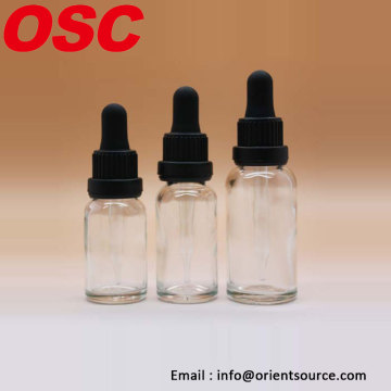 big tamper evident glass dropper bottle for eliquid