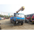 Dongfeng Chassis Telescoping Boom Truck Crane مثبتة