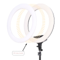 Lámpara de anillo de selfie de video de maquillaje regulable LED de 16 pulgadas
