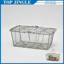 Finely processed handle picnic basket