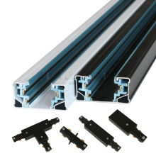 Indoor LED Track Lights: 3-Wire 1 Phase Aluminum Connectors for Track Spots