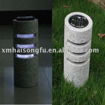stone garden lamp,granite solar lamp,granite lantern