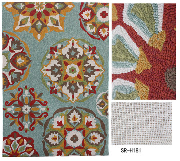 Hand Hooked Carpet for Outdoor