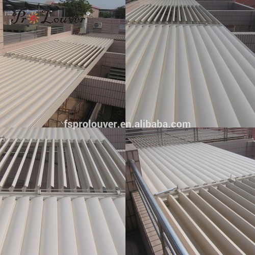 Wholesale new products balcony pergola opening roof construction waterproof louver