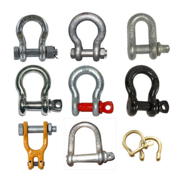 D-type American Shackle Zinc Plated Galvanized Anchor Shackle Bolts