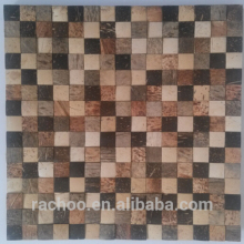 23x23mm natural coir coconut shell MOP mosaic tile