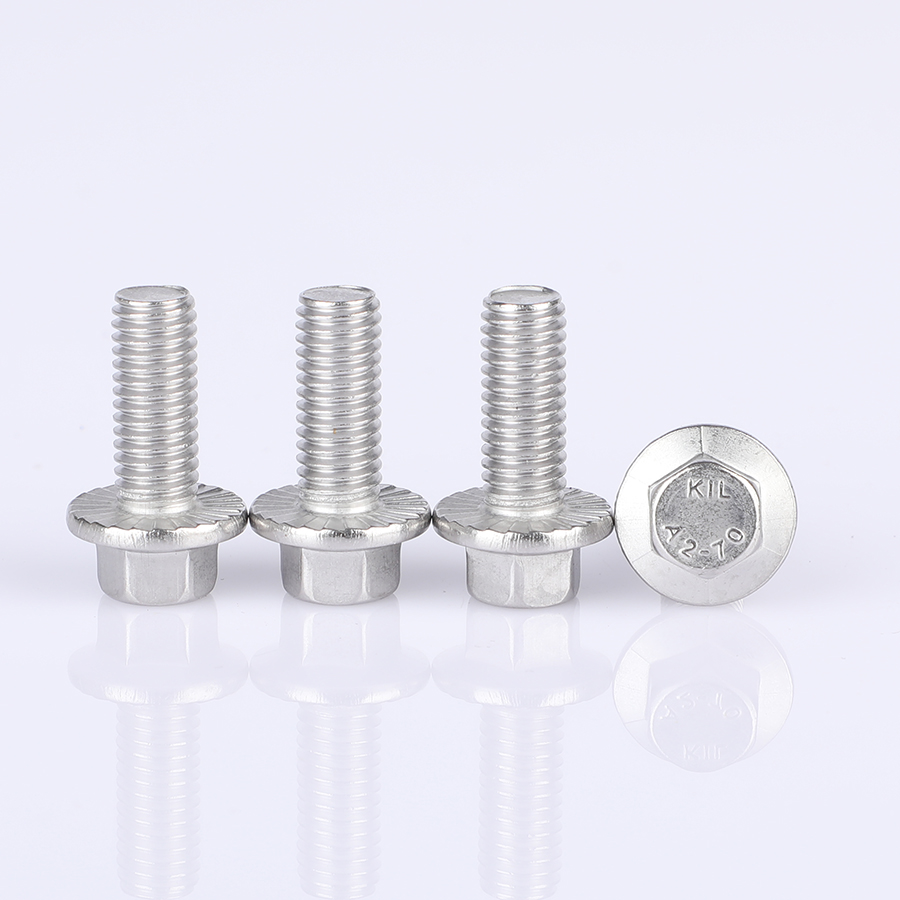 Шестигранный фланцевый болт из нержавеющей стали Stainless steel hexagonal flange bolt