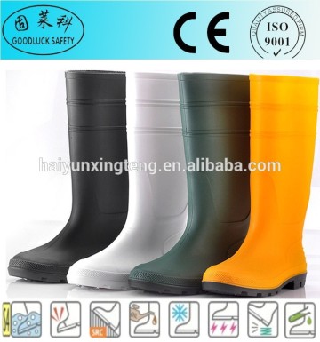 Chemical Resistant PVC Fabric Safety Rain Boots