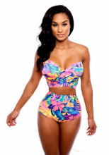 2017 Print Flower Swimwear Brazilian Bikini Set