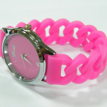 Hollow bracelet watch silicone wristwatch