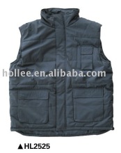 blue cotton work vests