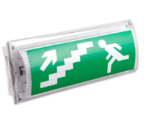 IP65 Waterproof 8W LED Emergency Bulkhead Light Self-Test Auto Wall Mount Installation Plastic PC Material