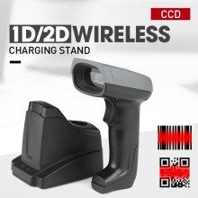 2D wireless Handheld Imager Barcode Scanner with charger