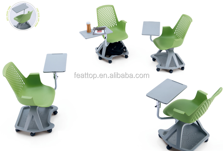 Hot Sales Office Design Simple Chair Single Single Chair พร้อมโต๊ะฝึกซ้อมบนโต๊ะโซฟาเฉพาะ