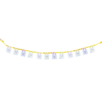 Easter bunny pattern bunting banner