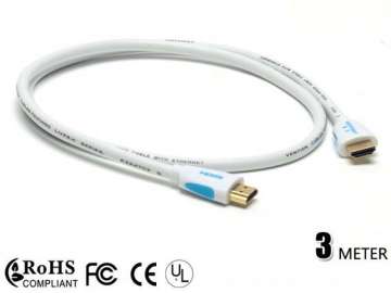 10ft 3m HDMI 1.4V Gold Cable High Speed with Ethernet