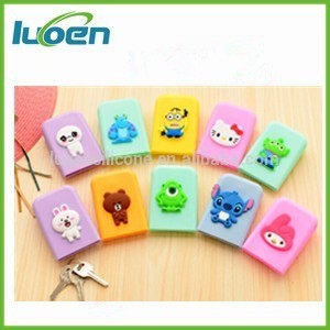 Silicone promotion cute key holder pouch