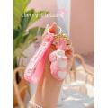 Cherry Blossoms Shoes PVC Keychain