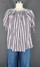 Raglan short sleeve woven top