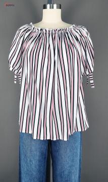 Raglan short sleeve woven top