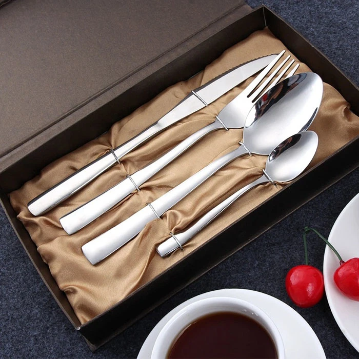 Stainless Steel Western Dinnerware Tableware Knife Fork Spoon Cutlery Set