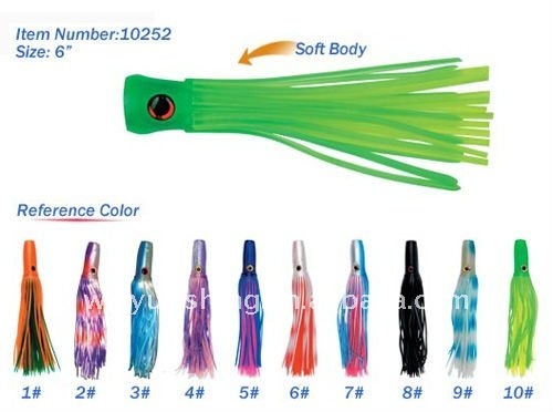 Soft Head Offshore Saltwater Trolling Lures Sport fishing