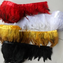 Garment ornament Largo zona plumas black feather collar strip MW-0187