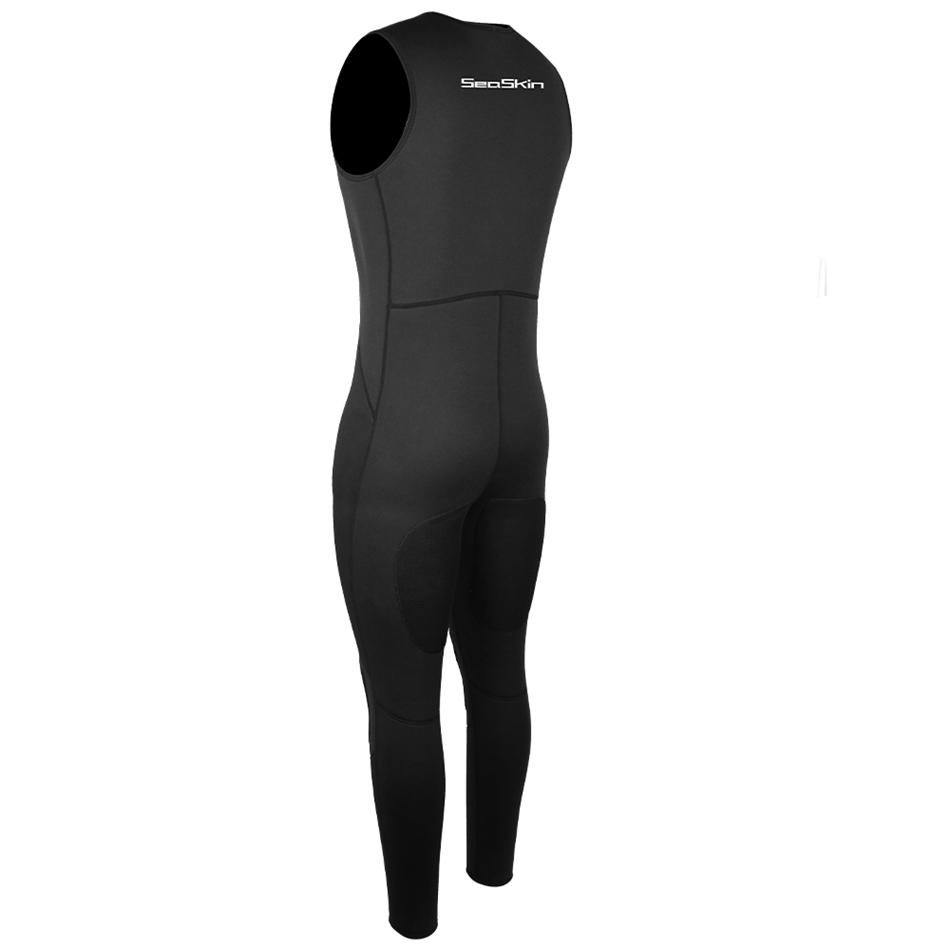 Seaskin erkekler neopren ön fermuarlı çiftçi John Wetsuits