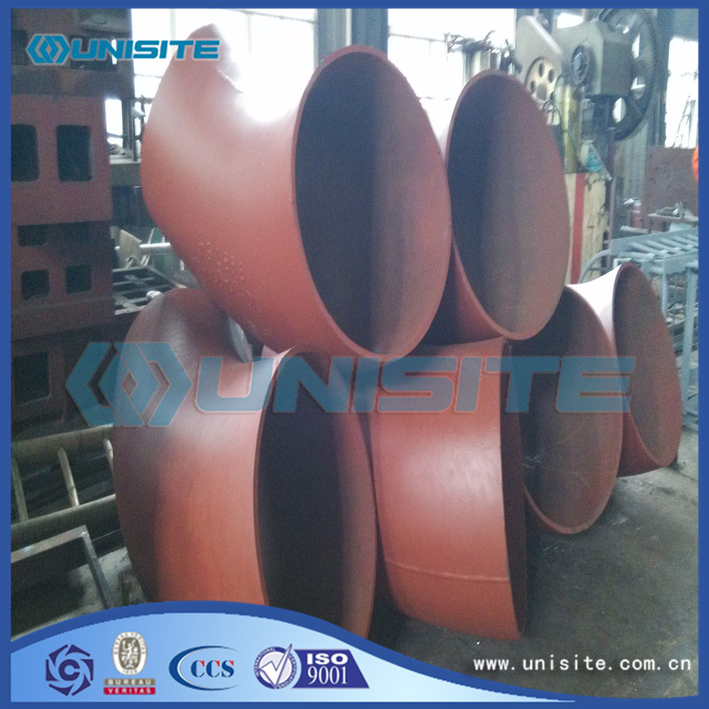 Seamless pressed bend with flange