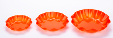3pcs plastic fruit plate snacks plate 3PK