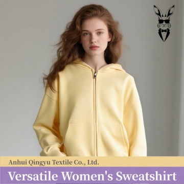 Women's Fleece Sweatshirt with Zipper Street Set